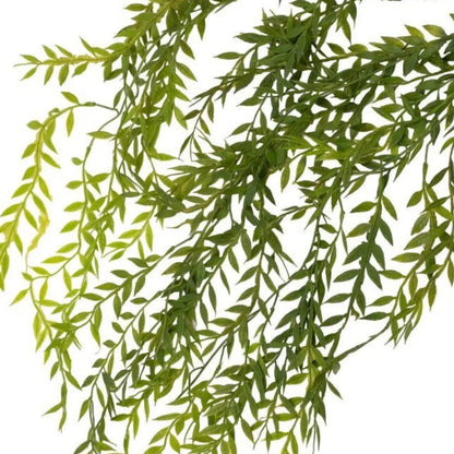 Set 2 plante artificiale curgatoare, 5 fire, lungime 85cm, Naimeed D7017, Verde