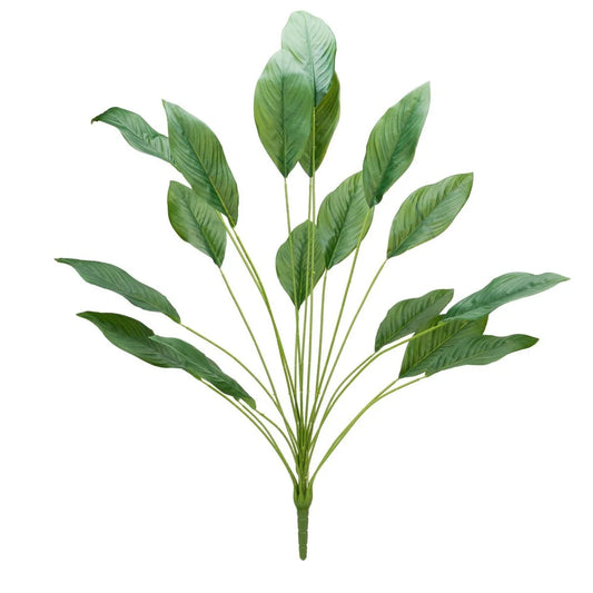 Planta decorativa artificiala, fara ghiveci, tip Spathiphyllum, Naimeed D7026, 90 cm, Verde