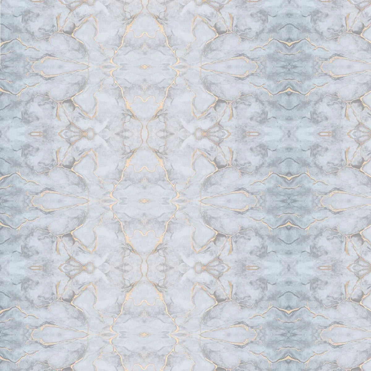Set 6 panouri decorative autoadezive cu folie de aluminiu, efect marmura,  suprafata acoperita 1.08 m², Naimeed D7106, 60x30 cm, Gri