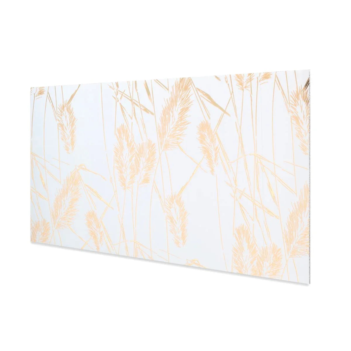 Set 6 panouri decorative autoadezive cu folie de aluminiu, efect marmura,  suprafata acoperita 1.08 m², Naimeed D7109, 60x30 cm, Alb