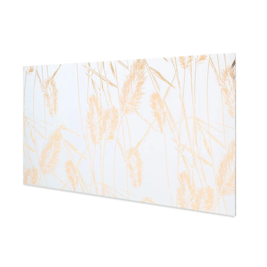 Set 6 panouri decorative autoadezive cu folie de aluminiu, efect marmura,  suprafata acoperita 1.08 m², Naimeed D7109, 60x30 cm, Alb