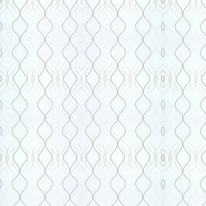 Set 6 panouri decorative autoadezive cu folie de aluminiu, efect marmura,  suprafata acoperita 1.08 m², Naimeed D7110, 60x30 cm, Alb