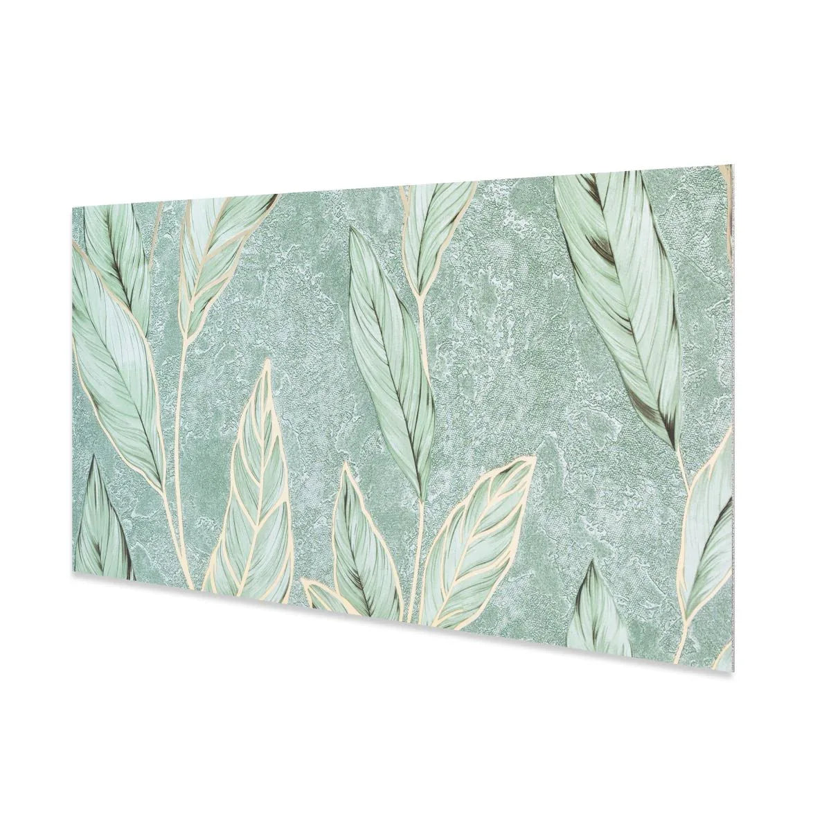 Set 6 panouri decorative autoadezive cu folie de aluminiu, efect marmura,  suprafata acoperita 1.08 m², Naimeed D7115, 60x30 cm, Verde