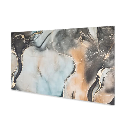 Set 6 panouri decorative autoadezive cu folie de aluminiu, efect marmura,  suprafata acoperita 1.08 m², Naimeed D7116, 60x30 cm, Multicolor