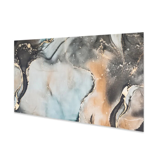 Set 6 panouri decorative autoadezive cu folie de aluminiu, efect marmura,  suprafata acoperita 1.08 m², Naimeed D7116, 60x30 cm, Multicolor