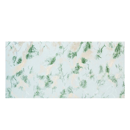 Set 6 panouri decorative autoadezive cu folie de aluminiu, efect marmura,  suprafata acoperita 1.08 m², Naimeed D7117, 60x30 cm, Verde