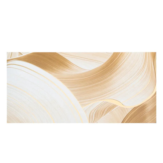 Set 6 panouri decorative autoadezive cu folie de aluminiu, efect marmura,  suprafata acoperita 1.08 m², Naimeed D7119, 60x30 cm, Crem