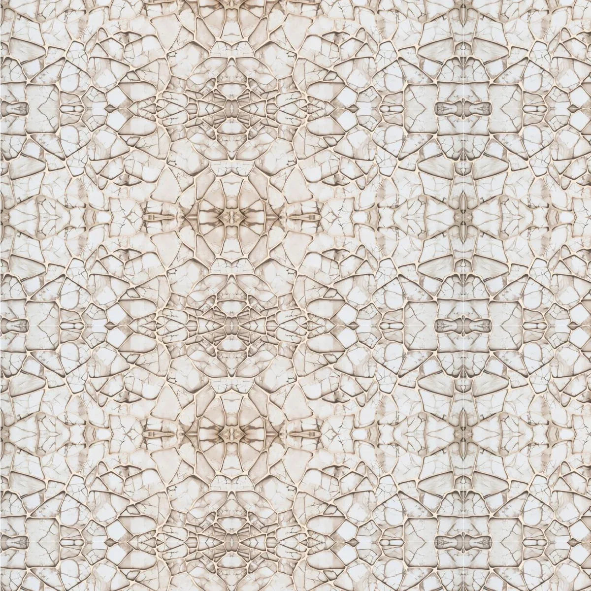 Set 6 panouri decorative autoadezive cu folie de aluminiu, efect marmura,  suprafata acoperita 1.08 m², Naimeed D7120, 60x30 cm, Bej