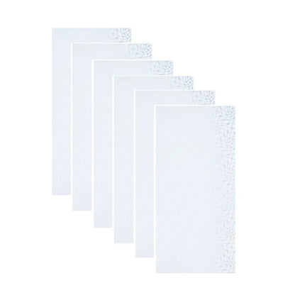 Set 6 panouri decorative autoadezive cu folie de aluminiu, efect marmura,  suprafata acoperita 1.08 m², Naimeed D7121, 60x30 cm, Gri deschis
