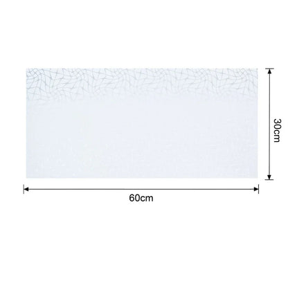 Set 6 panouri decorative autoadezive cu folie de aluminiu, efect marmura,  suprafata acoperita 1.08 m², Naimeed D7121, 60x30 cm, Gri deschis
