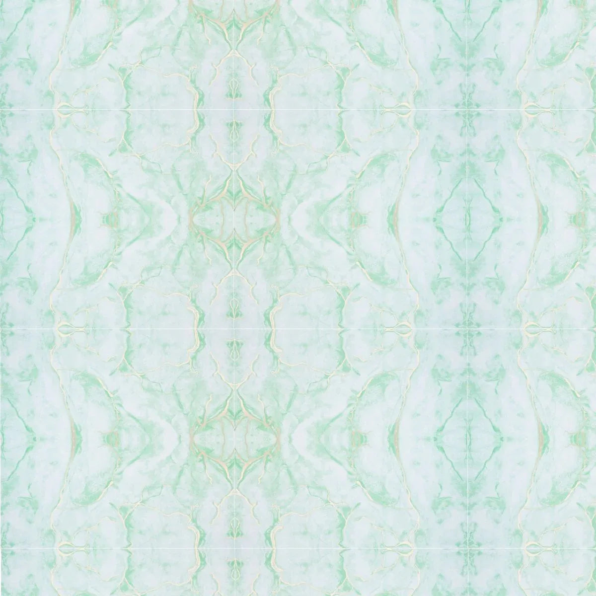 Set 6 panouri decorative autoadezive cu folie de aluminiu, efect marmura,  suprafata acoperita 1.08 m², Naimeed D7122, 60x30 cm, Verde deschis