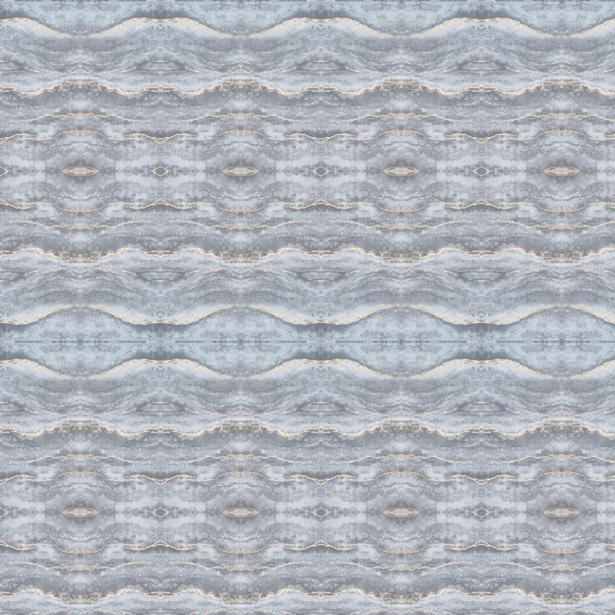 Set 6 panouri decorative autoadezive cu folie de aluminiu, efect marmura,  suprafata acoperita 1.08 m², Naimeed D7126, 60x30 cm, Gri inchis