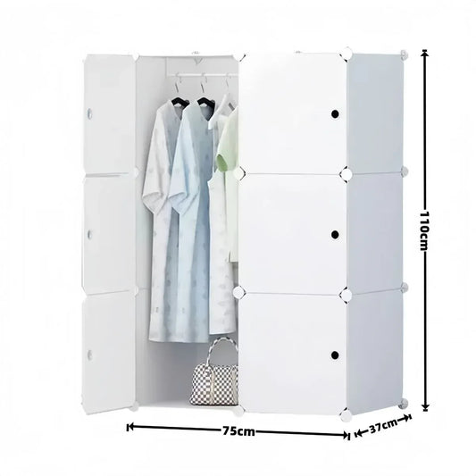 Dulap Modular, 6 Usi, D7152, Alb