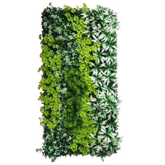 Panou din plante artificiale, cu frunze, Naimeed D7202, Verde, 100X50 cm