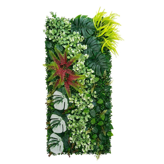 Panou din plante artificiale, cu frunze, Naimeed D7204, Verde, 100X50 cm
