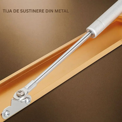 Capac tablou pentru contor electric, Naimeed D7243, mascare tablou electric, design modern si elegant, 40x50x3,8cm, rama neagra