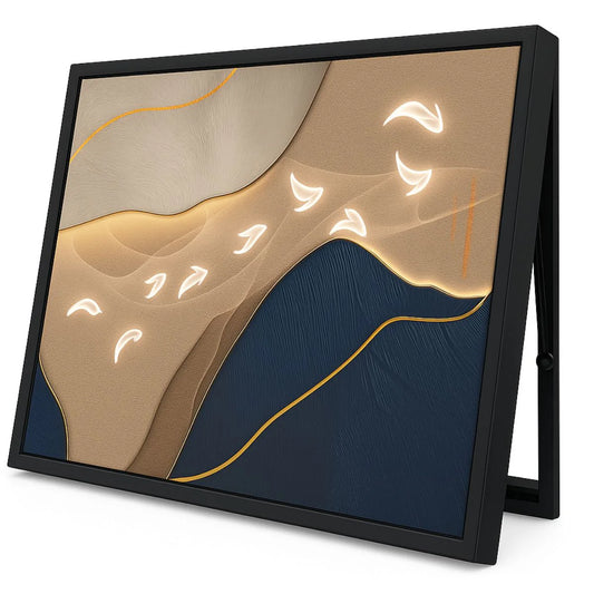 Capac tablou pentru contor electric, Naimeed D7271, mascare tablou electric, design modern si elegant, 40x50x4cm, rama neagra