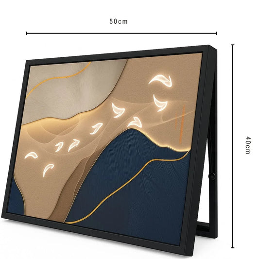 Capac tablou pentru contor electric, Naimeed D7271, mascare tablou electric, design modern si elegant, 40x50x4cm, rama neagra