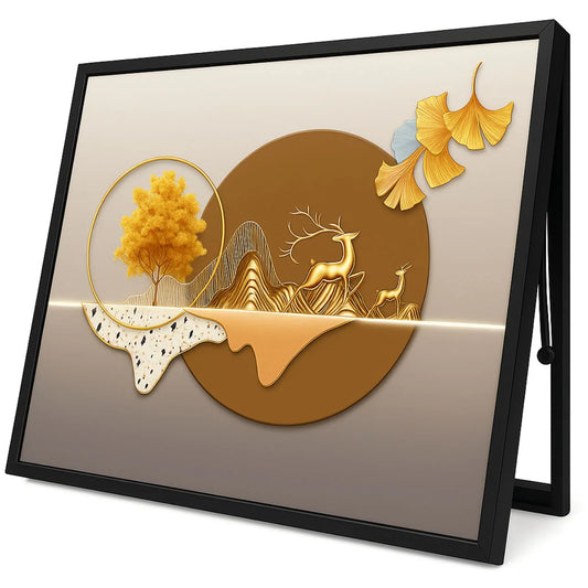 Capac tablou pentru contor electric, Naimeed D7273, mascare tablou electric, design modern si elegant, 40x50x4cm, rama neagra