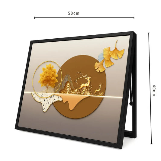 Capac tablou pentru contor electric, Naimeed D7273, mascare tablou electric, design modern si elegant, 40x50x4cm, rama neagra