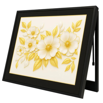 Capac tablou pentru contor electric, Naimeed D7275, mascare tablou electric, design modern si elegant, 40x50x4cm, rama neagra