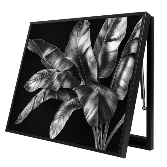 Capac tablou pentru contor electric, Naimeed D7277, mascare tablou electric, design modern si elegant, 40x50x4cm, rama neagra