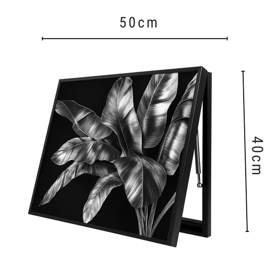 Capac tablou pentru contor electric, Naimeed D7277, mascare tablou electric, design modern si elegant, 40x50x4cm, rama neagra