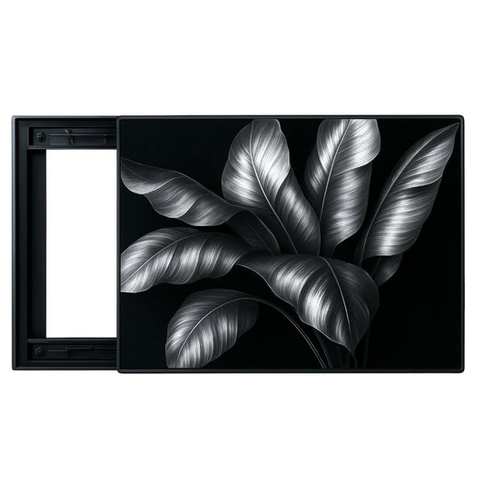 Capac tablou pentru contor electric, Naimeed D7299, mascare tablou electric, design modern si elegant, 40x50x2.8 cm, rama neagra