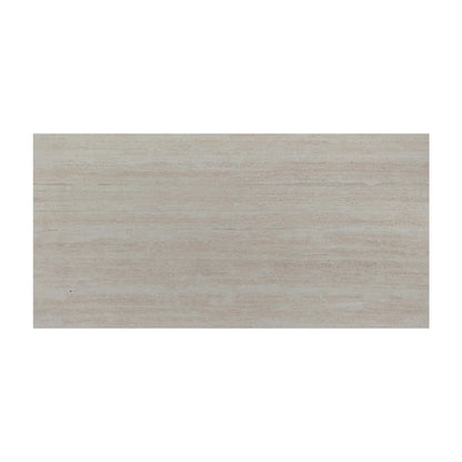 Set 16 panouri decorative din praf de piatra, Naimeed D7307, ignifuge, strat protector ceramic, rezistente la razele UV, 120x60x0.2 cm, bej travertin