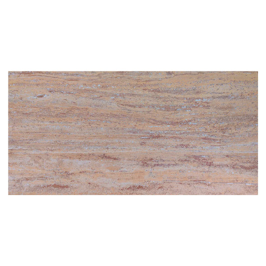 Panou decorativ din praf de piatra, Naimeed D7309, flexibil, ignifug, strat protector ceramic, rezistent la razele UV, 120x60x0.2 cm, bej ruginiu
