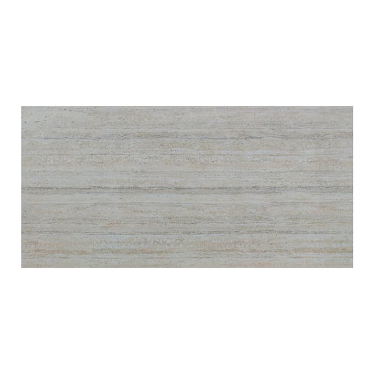 Panou decorativ din praf de piatra, Naimeed D7310, flexibil, ignifug, strat protector ceramic, rezistent la razele UV, 120x60x0.2 cm, alb bejuit