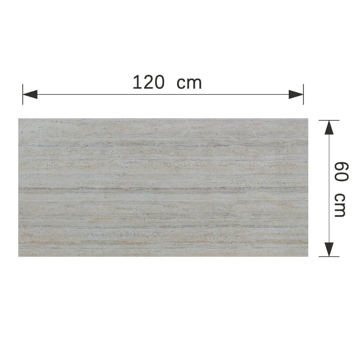 Set 16 panouri decorative din praf de piatra, Naimeed D7310, ignifuge, strat protector ceramic, rezistente la razele UV, 120x60x0.2 cm, alb bejuit