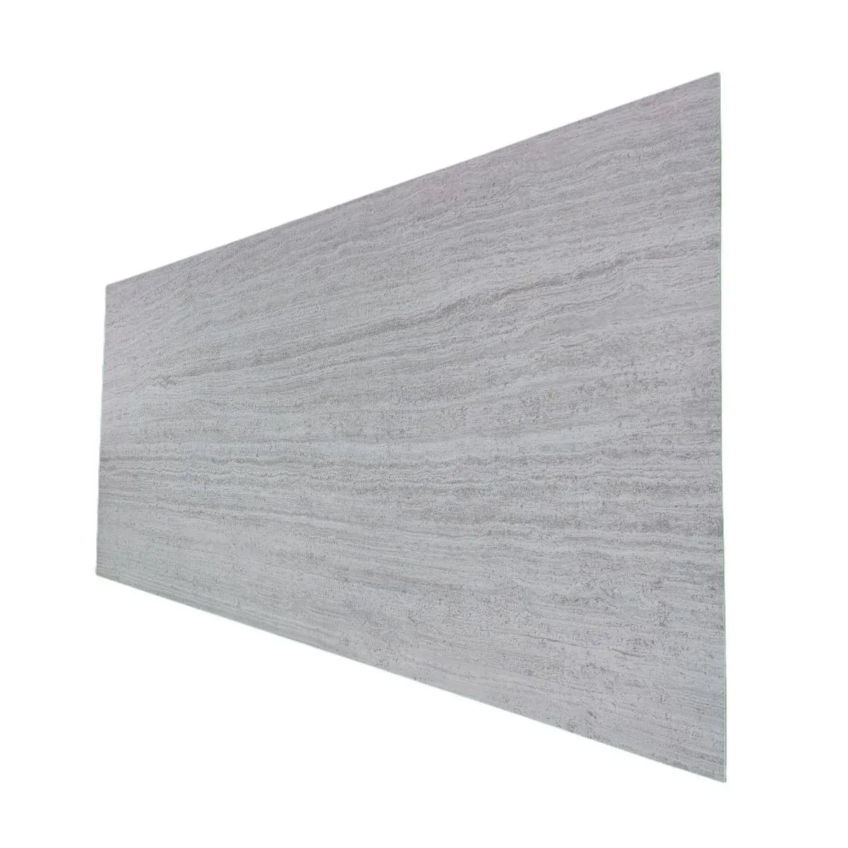 Set 16 panouri decorative din praf de piatra, Naimeed D7314, ignifuge, strat protector ceramic, rezistente la razele UV, 120x60x0.2 cm, cenusiu