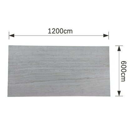 Panou decorativ din praf de piatra, Naimeed D7314, flexibil, ignifug, strat protector ceramic, rezistent la razele UV, 120x60x0.2 cm, cenusiu
