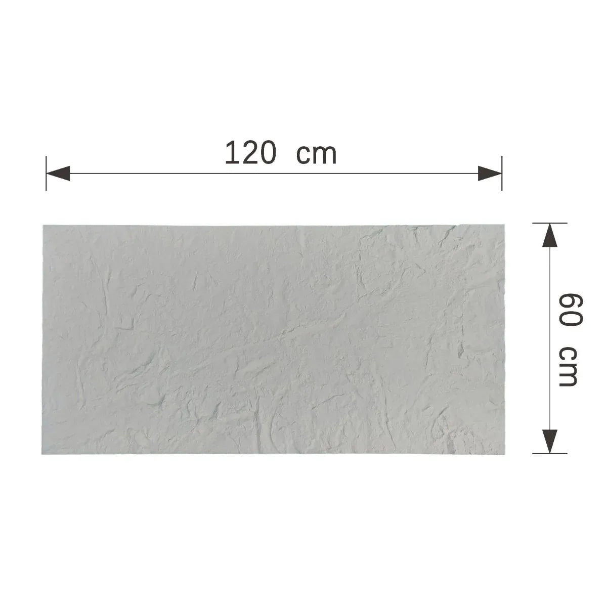 Set 4 panouri decorative din praf de piatra, Naimeed D7316, flexibile, ignifuge, strat protector ceramic, rezistente la razele UV, 120x60x0.2 cm, alb