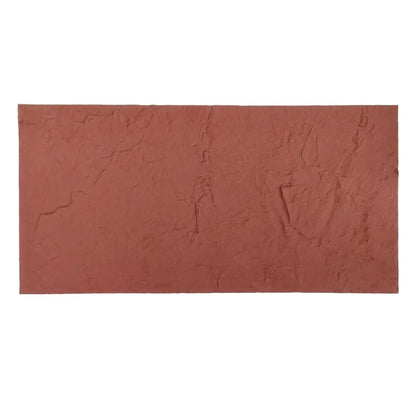 Panou decorativ din praf de piatra, Naimeed D7318, flexibil, ignifug, strat protector ceramic, rezistent la razele UV, 120x60x0.2 cm, rosu caramiziu