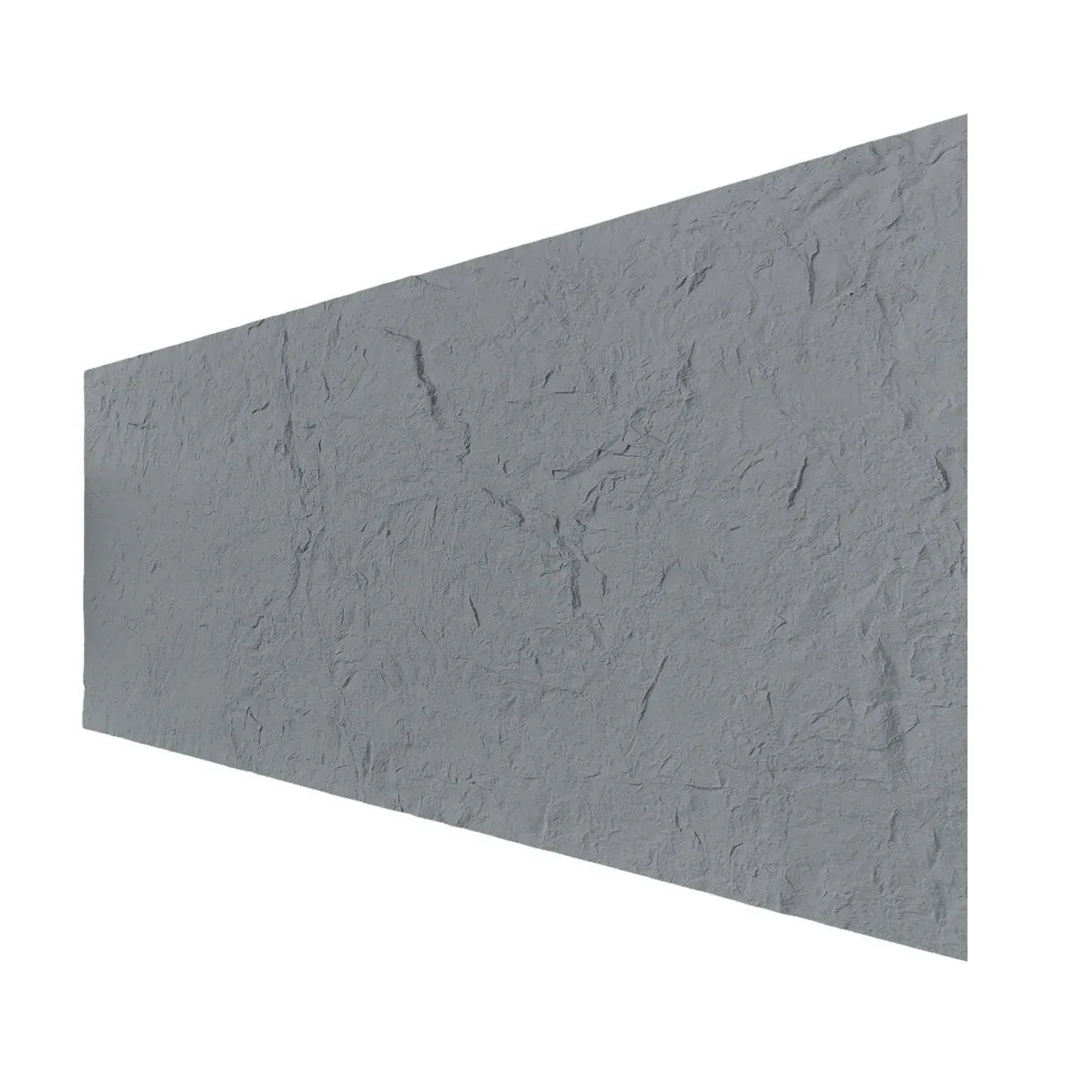 Set 12 panouri decorative din praf de piatra, Naimeed D7319, flexibile, ignifuge, strat protector ceramic, rezistente la razele UV, 120x60x0.2 cm, gri deschis