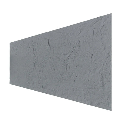 Set 12 panouri decorative din praf de piatra, Naimeed D7319, flexibile, ignifuge, strat protector ceramic, rezistente la razele UV, 120x60x0.2 cm, gri deschis