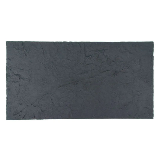 Set 10 panouri decorative din praf de piatra, Naimeed D7320, flexibile, ignifuge, strat protector ceramic, rezistente la razele UV, 120x60x0.2 cm, gri inchis