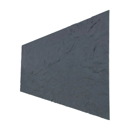 Set 10 panouri decorative din praf de piatra, Naimeed D7320, flexibile, ignifuge, strat protector ceramic, rezistente la razele UV, 120x60x0.2 cm, gri inchis