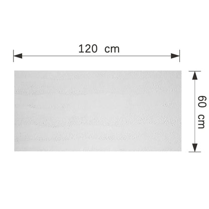 Panou decorativ din praf de piatra, Naimeed D7321,flexibil, ignifug, strat protector ceramic, rezistent la razele UV, 120x60x0.2 cm, alb