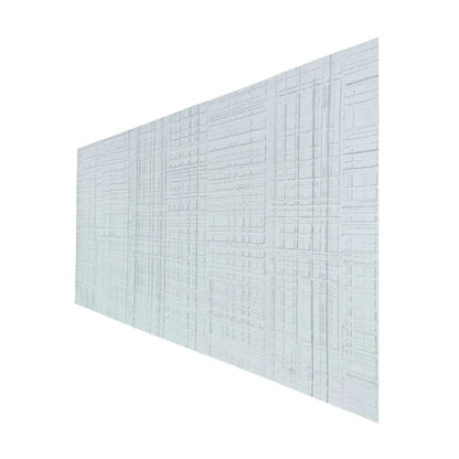 Set 12 panouri decorative din praf de piatra, Naimeed D7326, flexibile, ignifuge, strat protector ceramic, rezistente la razele UV, 120x60x0.2 cm, alb