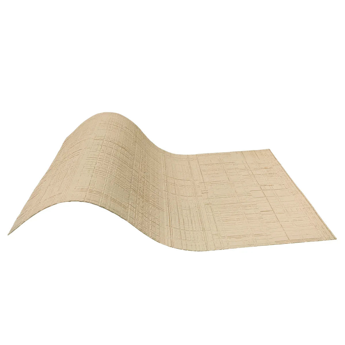 Panou decorativ din praf de piatra, Naimeed D7327, flexibil, ignifug, rezistent la razele UV, 120x60x0.2 cm, bej vanilie