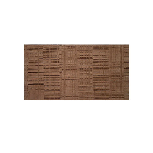 Set 6 panouri decorative din praf de piatra, Naimeed D7329, flexibile, ignifuge, strat protector ceramic, rezistente la razele UV, 120x60x0.2 cm, maro scortisoara
