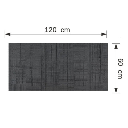 Set 8 panouri decorative din praf de piatra, Naimeed D7330, flexibile, ignifuge, strat protector ceramic, rezistente la razele UV, 120x60x0.2 cm, gri antracit