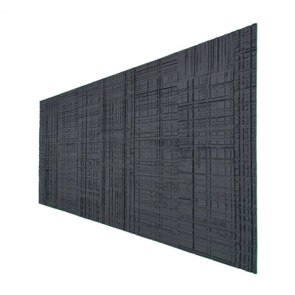 Set 10 panouri decorative din praf de piatra, Naimeed D7330, flexibile, ignifuge, strat protector ceramic, rezistente la razele UV, 120x60x0.2 cm, gri antracit