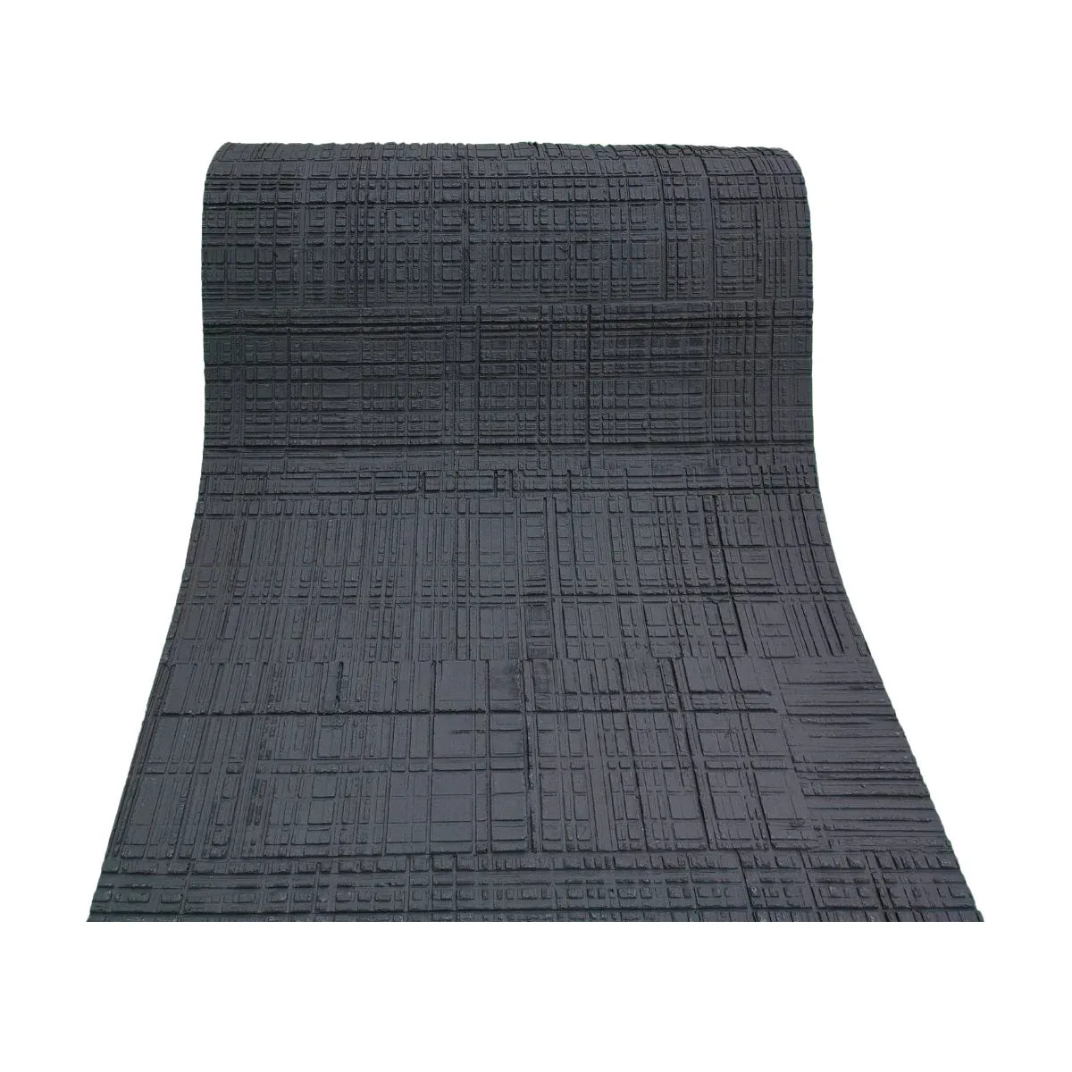 Set 12 panouri decorative din praf de piatra, Naimeed D7330, flexibile, ignifuge, strat protector ceramic, rezistente la razele UV, 120x60x0.2 cm, gri antracit