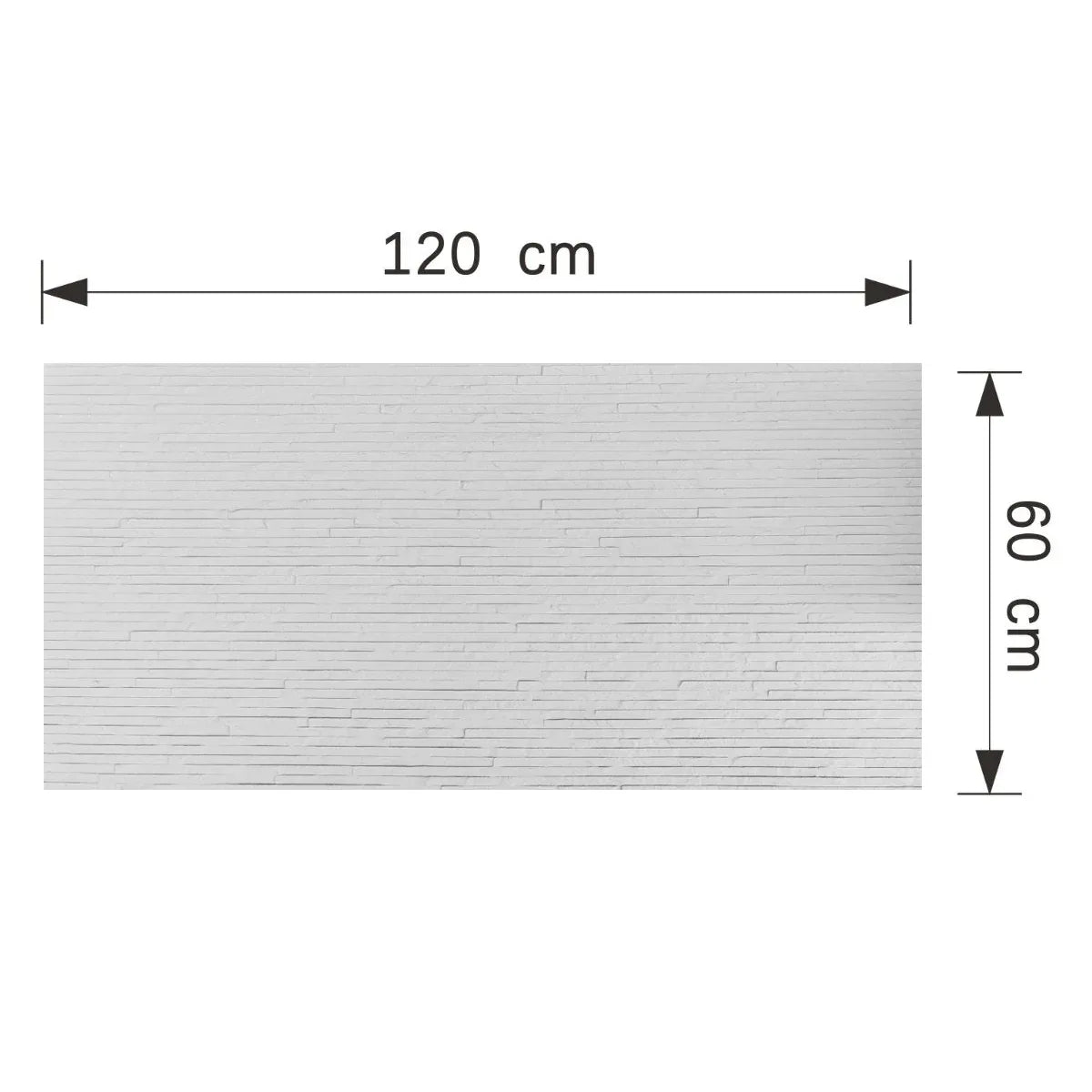 Set 16 panouri decorative din praf de piatra, Naimeed D7331, flexibile, ignifuge, strat protector ceramic, rezistente la razele UV, 120x60x0.2 cm, alb