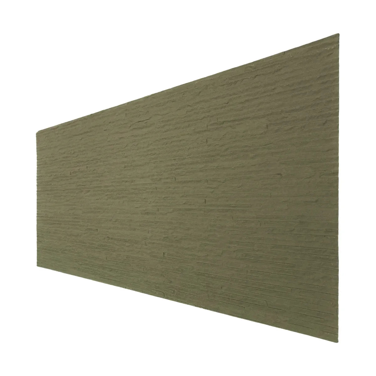 Panou decorativ din praf de piatra, Naimeed D7332, flexibil, ignifug, strat protector ceramic, rezistent la razele UV, 120x60x0.2 cm, bej masliniu