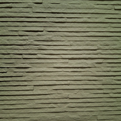 Panou decorativ din praf de piatra, Naimeed D7332, flexibil, ignifug, strat protector ceramic, rezistent la razele UV, 120x60x0.2 cm, bej masliniu